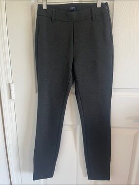 J. Crew Dark Charcoal Slim Ponte Pants Classic Tailored Office Minimalist Chic